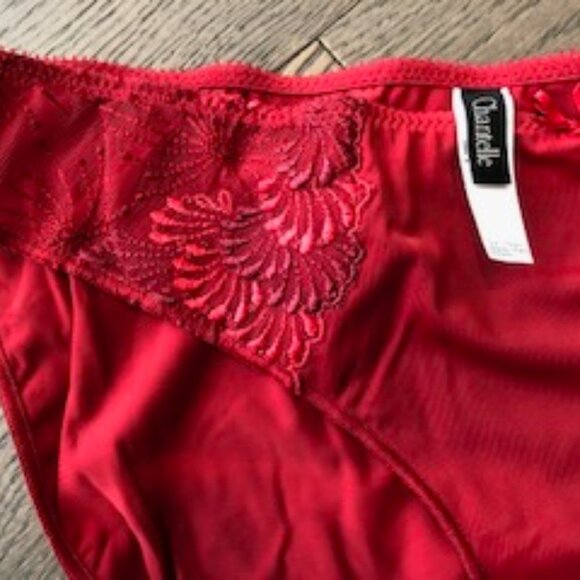 NWOT Chantelle Red Lace underwear sz S - Picture 4 of 4